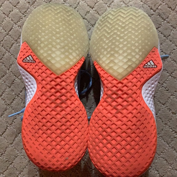 Adidas Adizero Blue Tennis Sneakers sz 6 - Picture 7 of 9